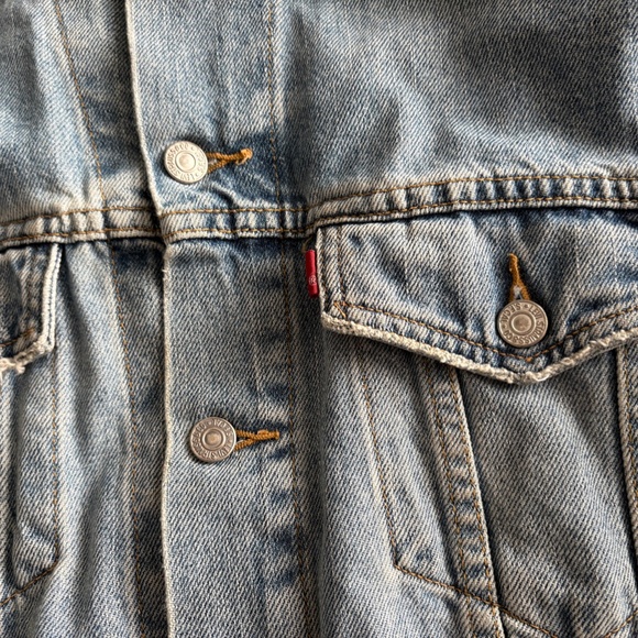 Mens Levis Denim Trucker Jacket Size Medium 70507 - Picture 3 of 6